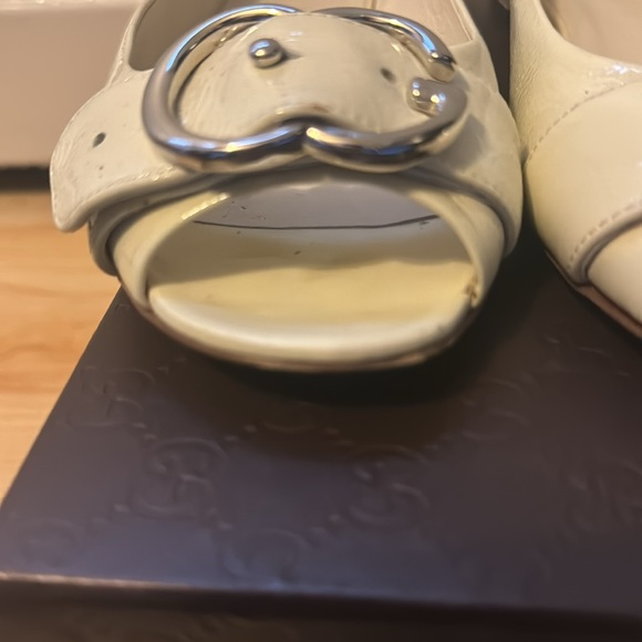 Salandia Ivory Patent Leather Flats - Picture 9 of 11